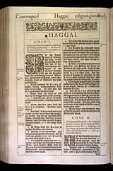 Haggai Chapter 1, Original 1611 KJV