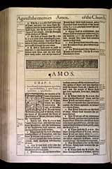 Amos Chapter 1, Original 1611 KJV