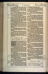 Leviticus Chapter 3, Original 1611 KJV