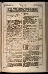 Nahum Chapter 1, Original 1611 KJV