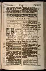 Habakkuk Chapter 1, Original 1611 KJV