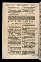 Hebrews Chapter 1, Original 1611 KJV