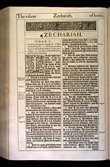 Zechariah Chapter 1, Original 1611 KJV