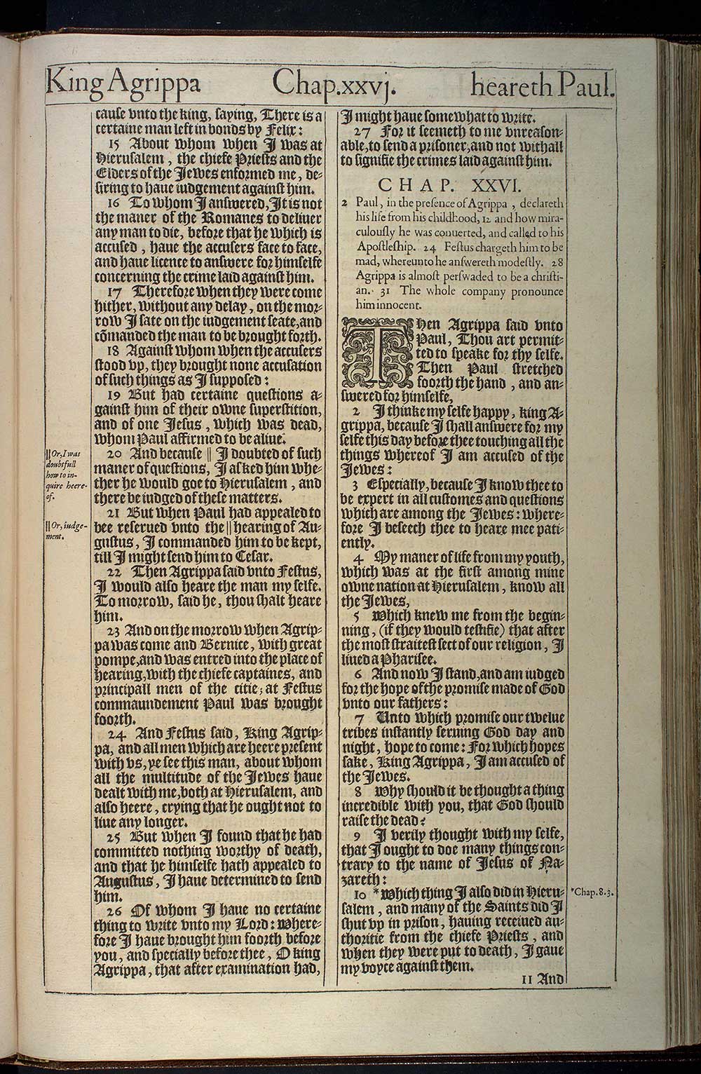 Acts Chapter 26 Original 1611 Bible Scan