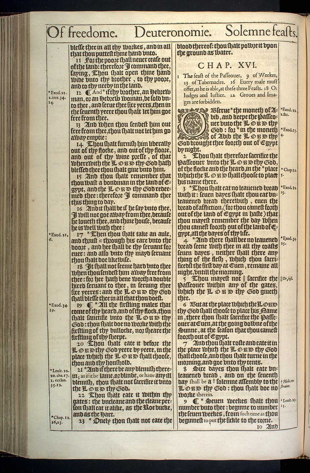 Deuteronomy Chapter 15 Original 1611 Bible Scan