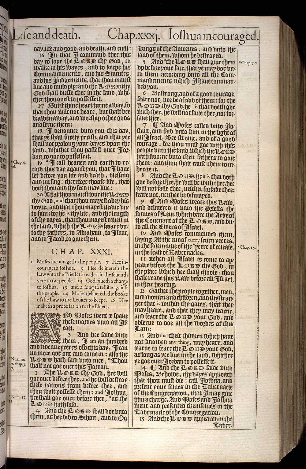 Deuteronomy Chapter 31 Original 1611 Bible Scan