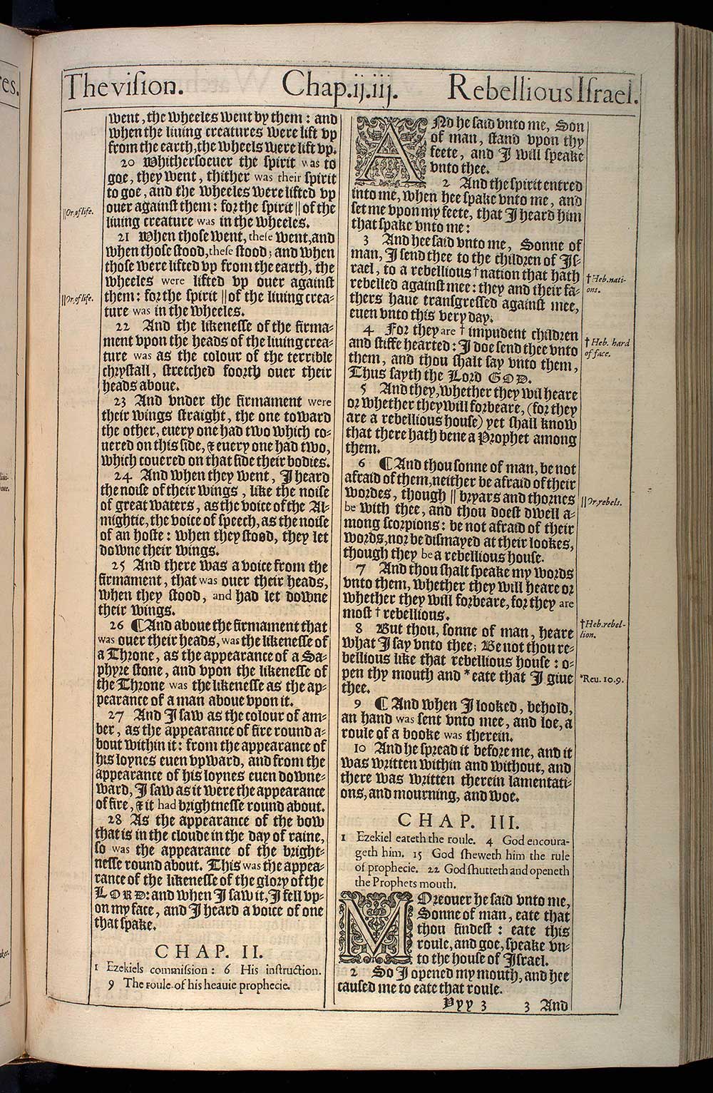 Ezekiel Chapter 1 Original 1611 Bible Scan