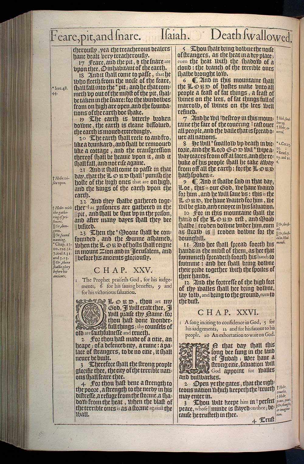THE BOOKE OF THE PROPHET ISAIAH. (ORIGINAL 1611 KJV)