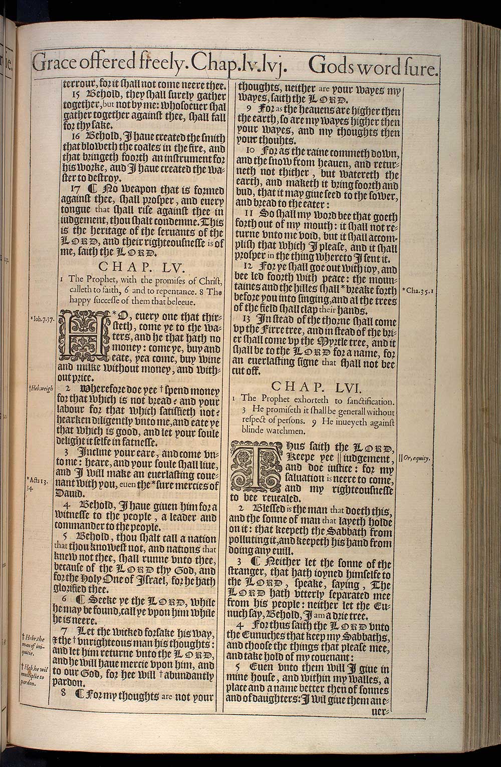 Isaiah Chapter 55 Original 1611 Bible Scan