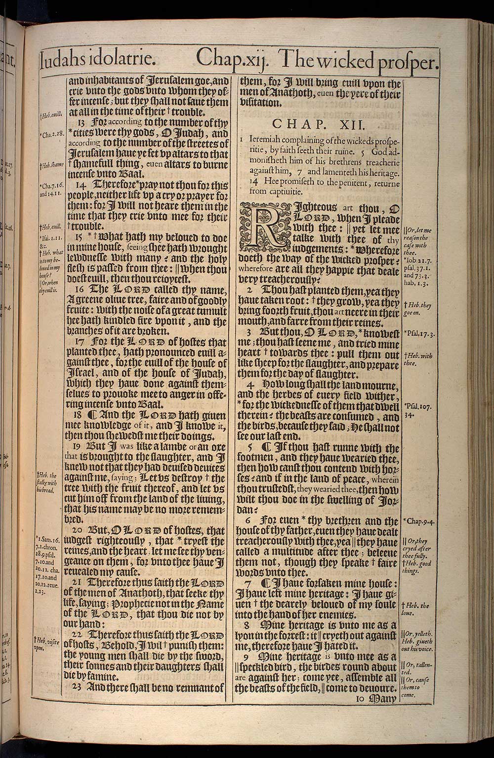 Jeremiah Chapter 11 Original 1611 Bible Scan
