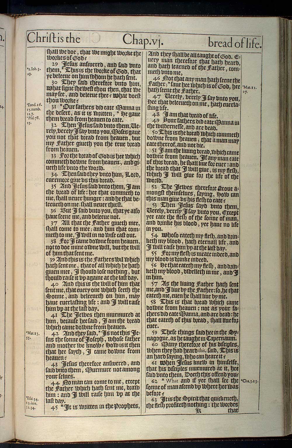 John Chapter 6 Original 1611 Bible Scan