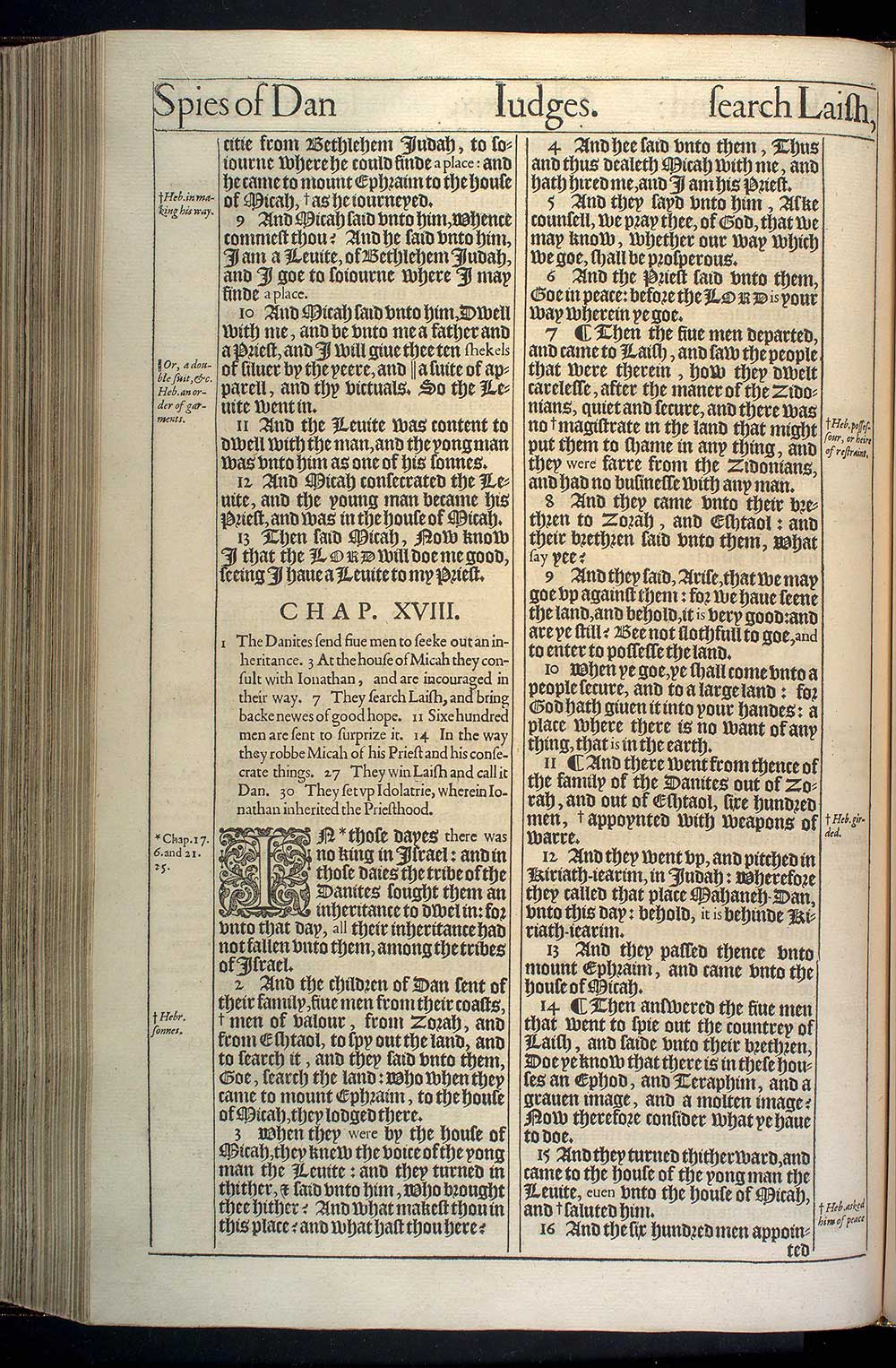 Judges Chapter 17 Original 1611 Bible Scan