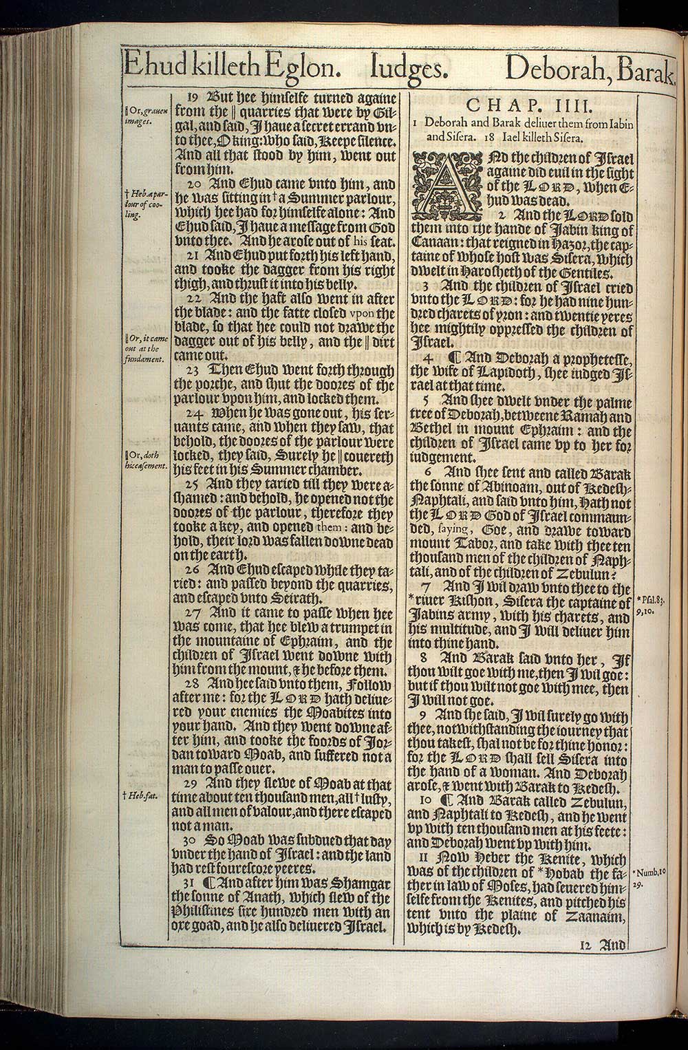 Judges Chapter 3 Original 1611 Bible Scan