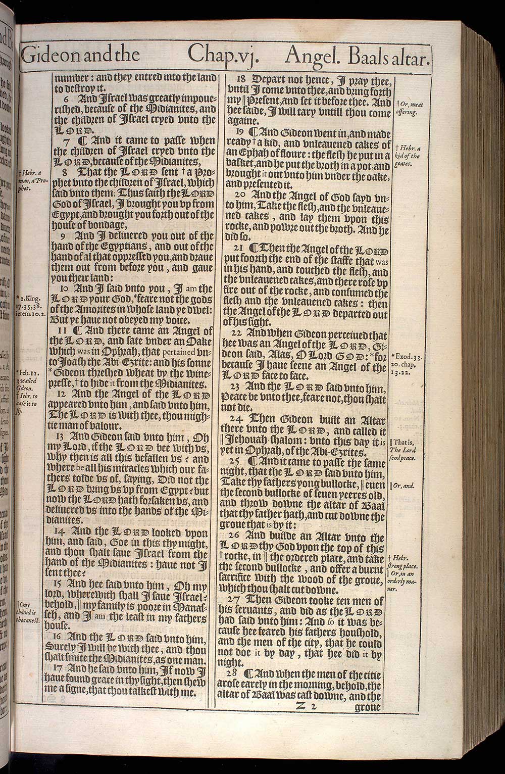 Judges Chapter 6 Original 1611 Bible Scan