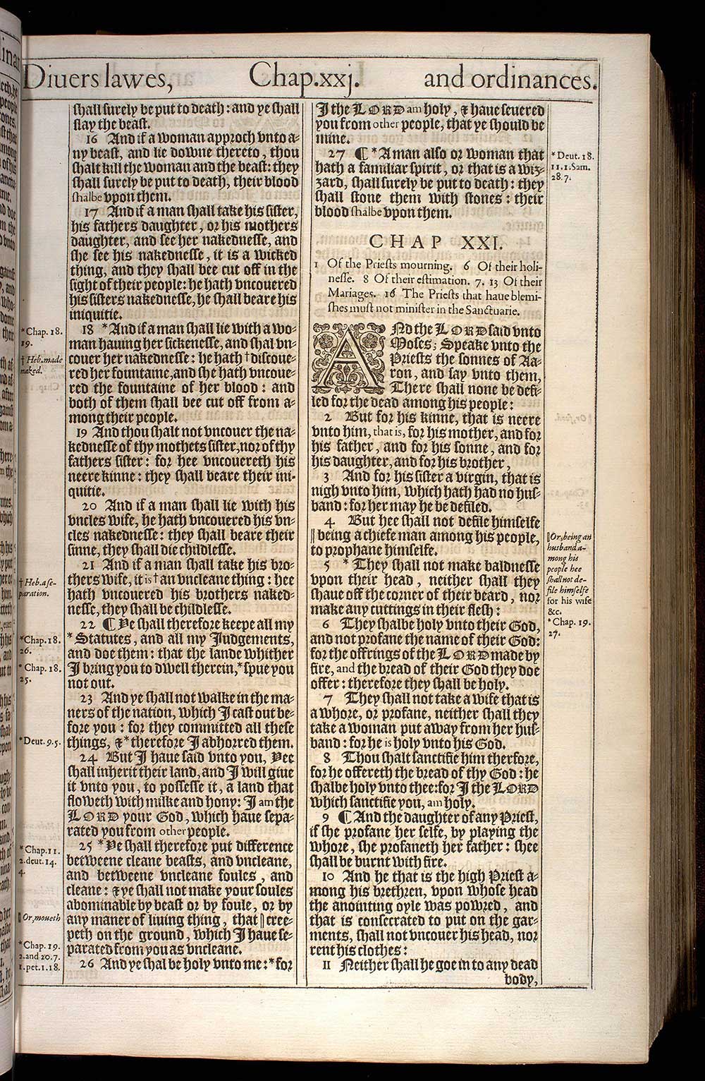 Leviticus Chapter 20 Original 1611 Bible Scan