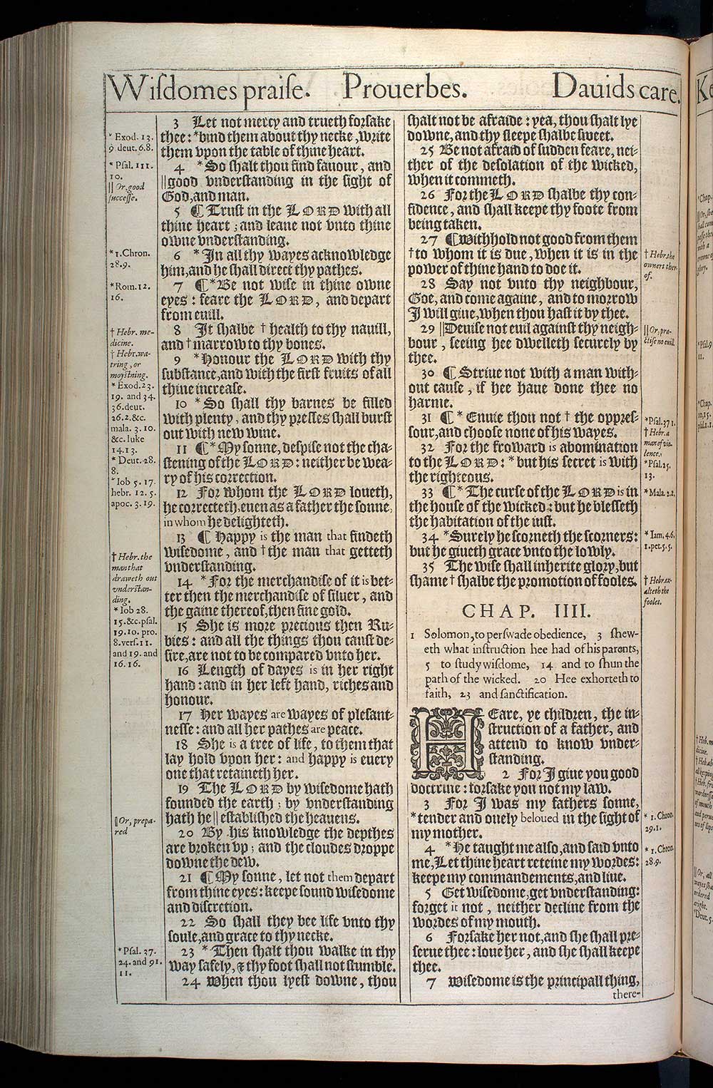 Proverbs Chapter 3 Original 1611 Bible Scan