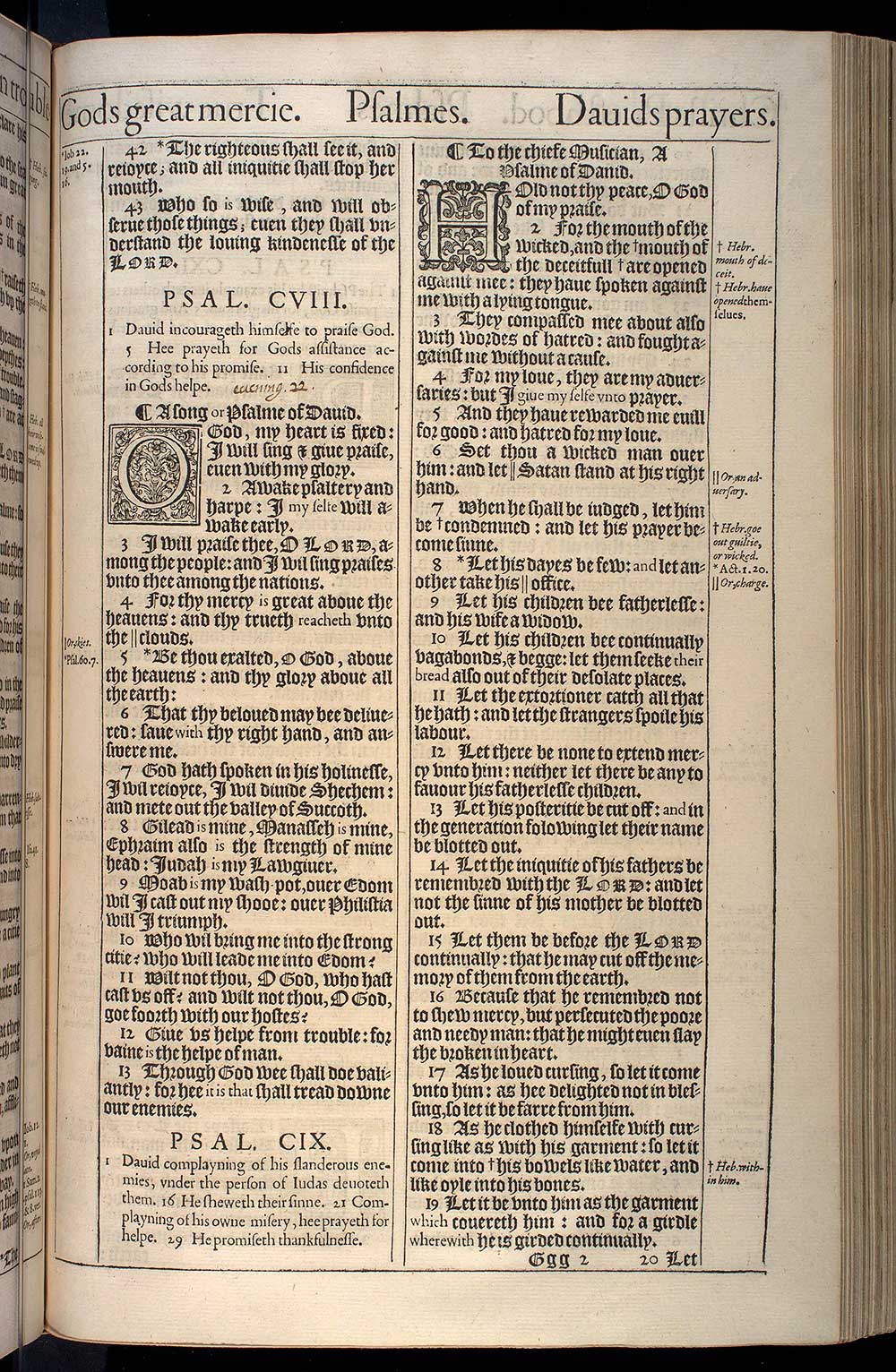 Psalms Chapter 109 Original 1611 Bible Scan