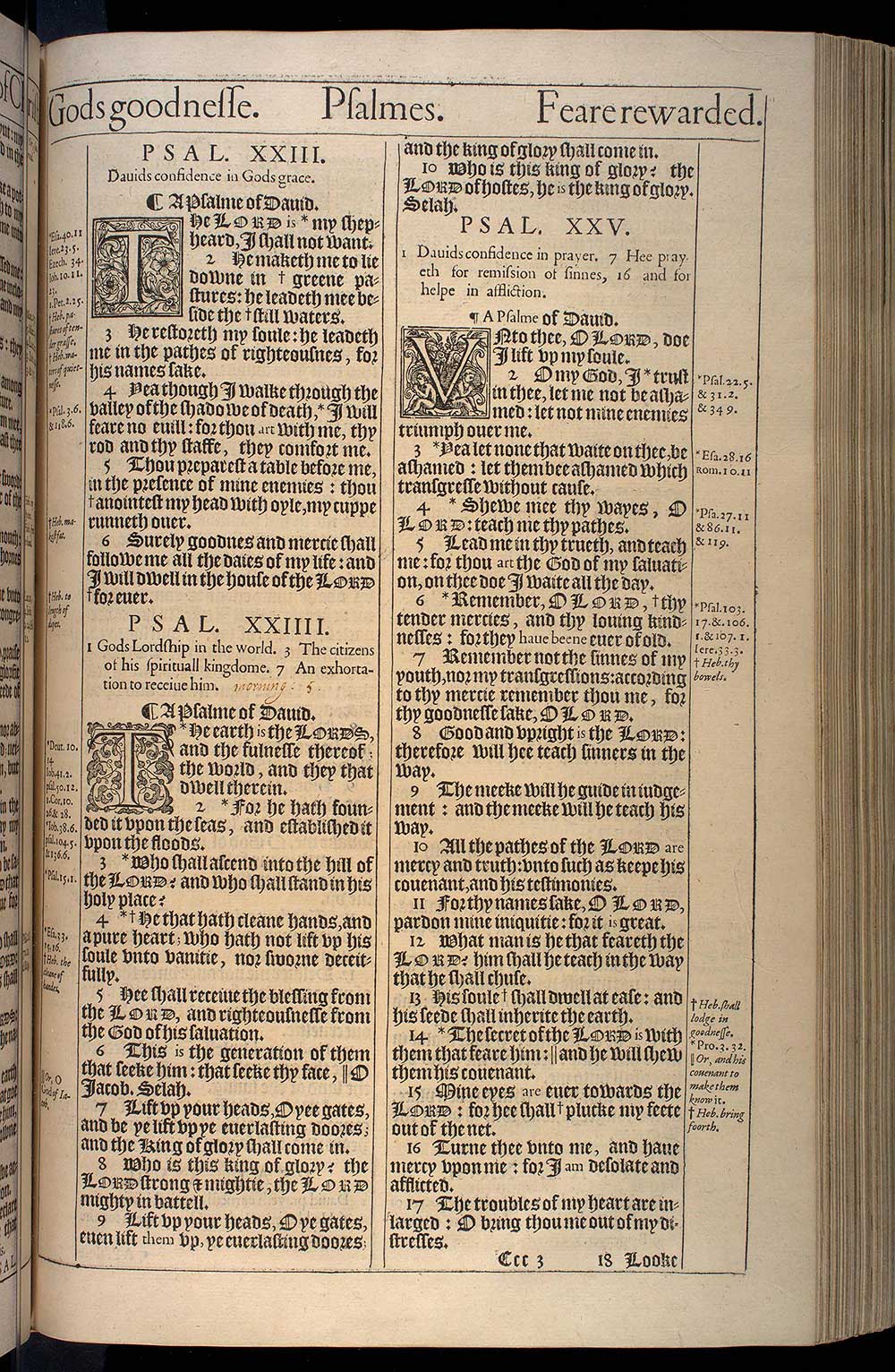 Psalms Chapter 25 Original 1611 Bible Scan
