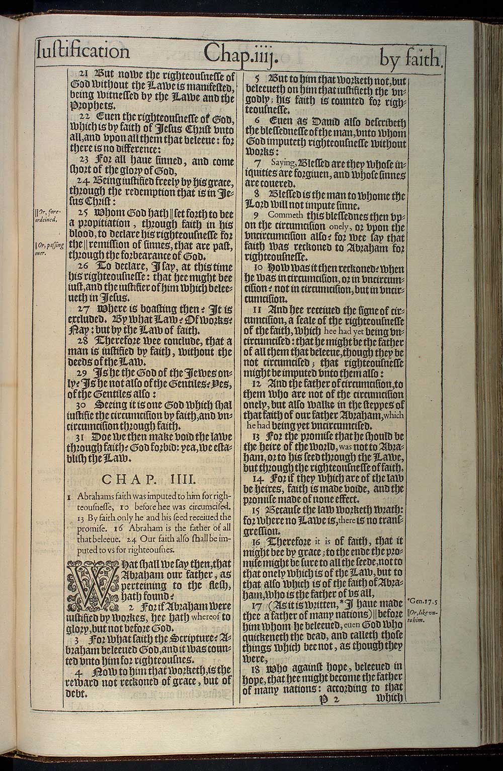 Romans Chapter 3 Original 1611 Bible Scan