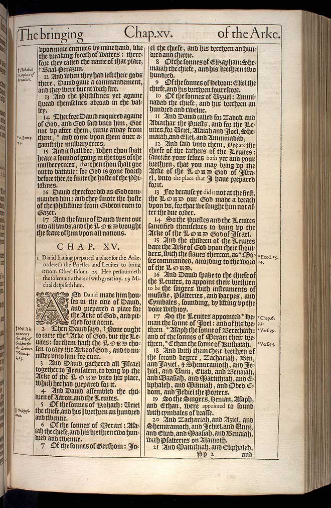 1 Chronicles Chapter 14 Original 1611 Bible Scan