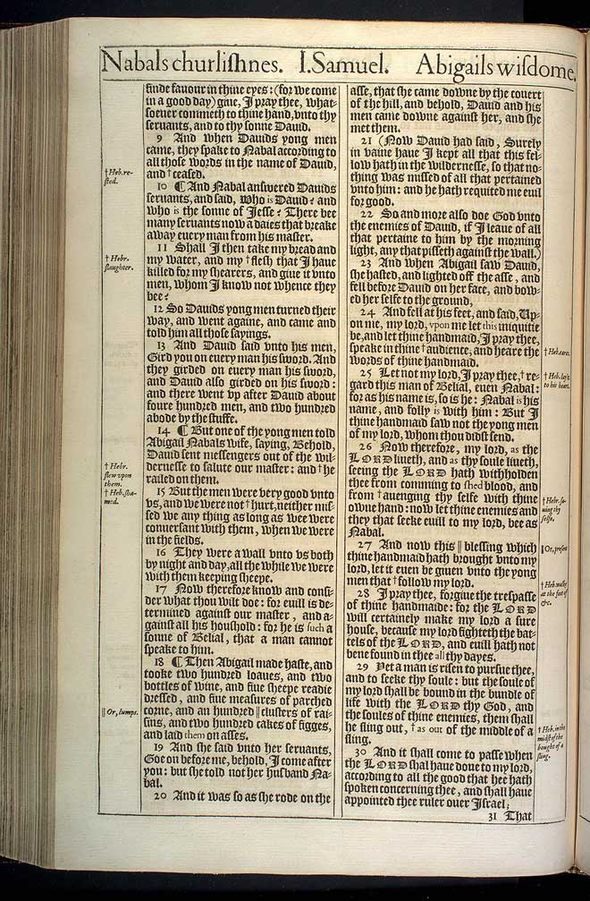 1 Samuel Chapter 25 Original 1611 Kjv