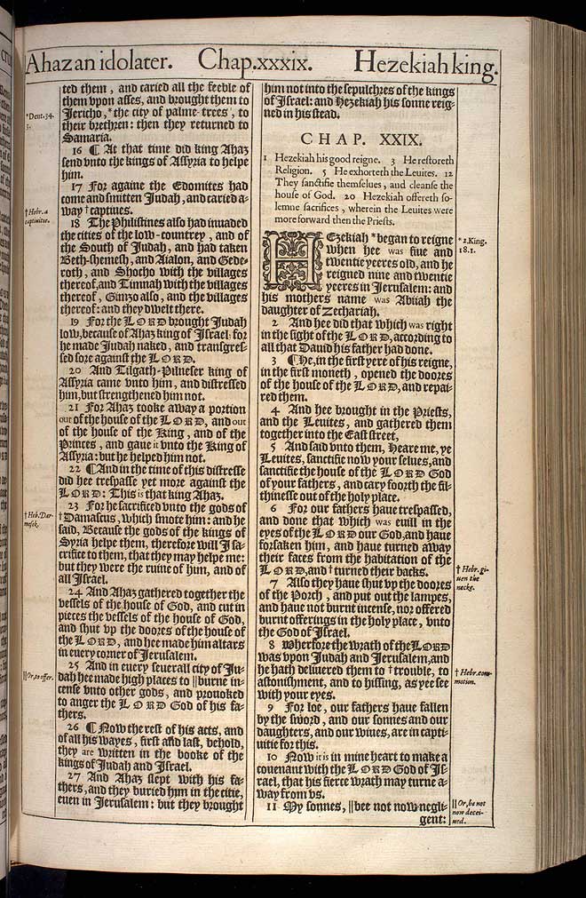 2 Chronicles Chapter 28 Original 1611 Bible Scan