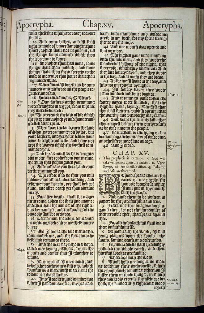 2 Esdras Chapter 14 Original 1611 Bible Scan