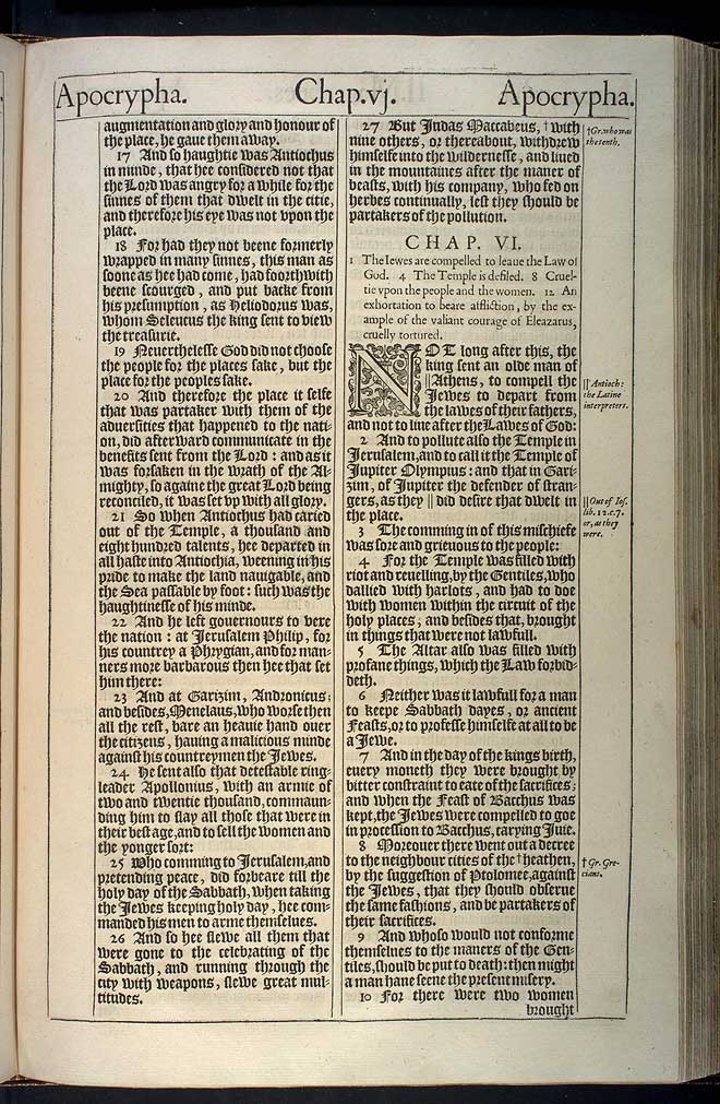2 Maccabees Chapter 5 Original 1611 Bible Scan