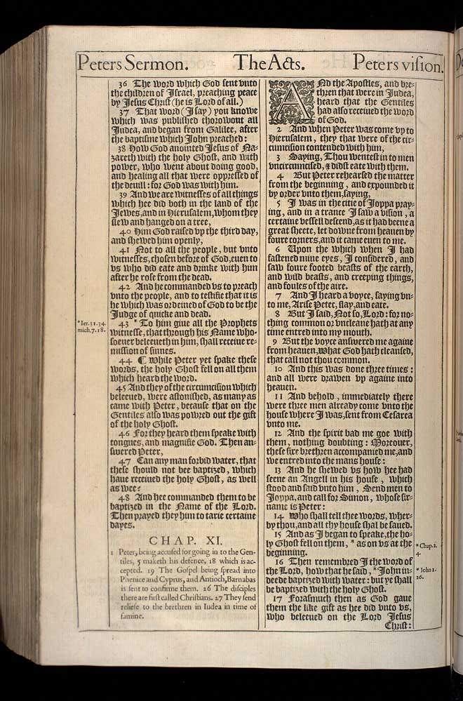 Acts Chapter 10 Original 1611 Bible Scan