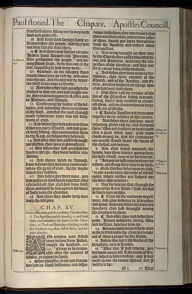 Acts Chapter 14 Original 1611 Bible Scan