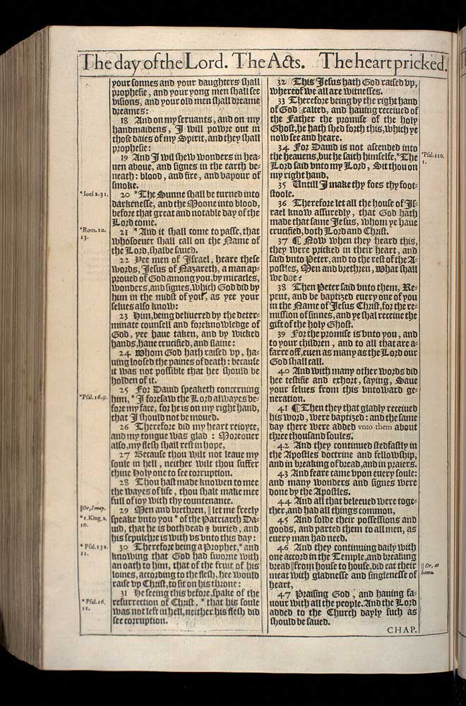 Acts Chapter 2 Original 1611 Bible Scan