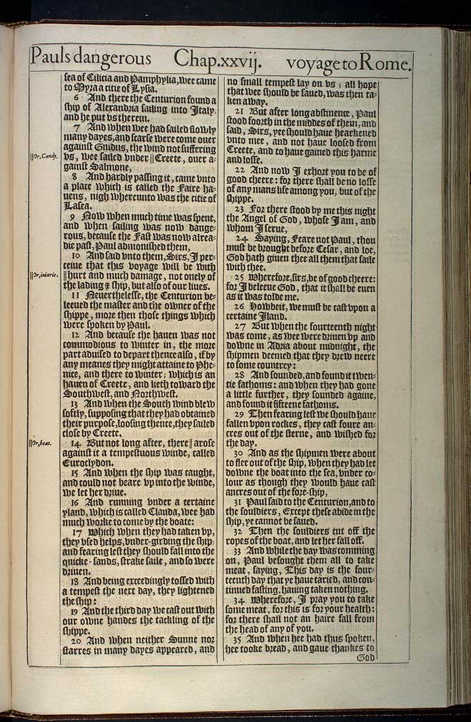 Acts Chapter 27 Original 1611 Bible Scan