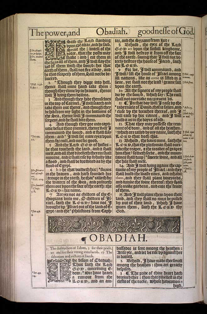 Obadiah Chapter 1 Original 1611 Bible Scan