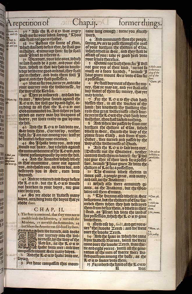 Deuteronomy Chapter 1 Original 1611 Bible Scan