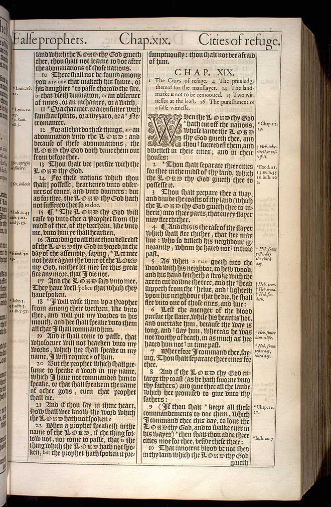 Deuteronomy Chapter 18 Original 1611 Bible Scan