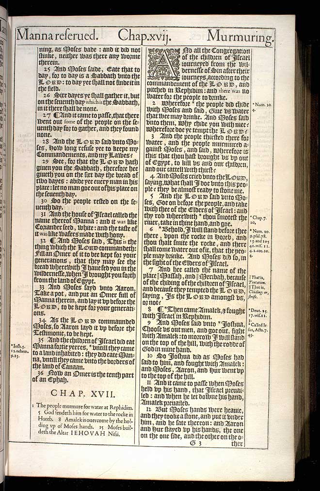 Exodus Chapter 17 Original 1611 Bible Scan