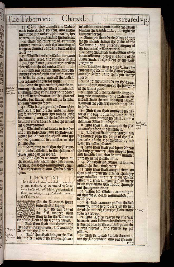 Exodus Chapter 39 Original 1611 Bible Scan