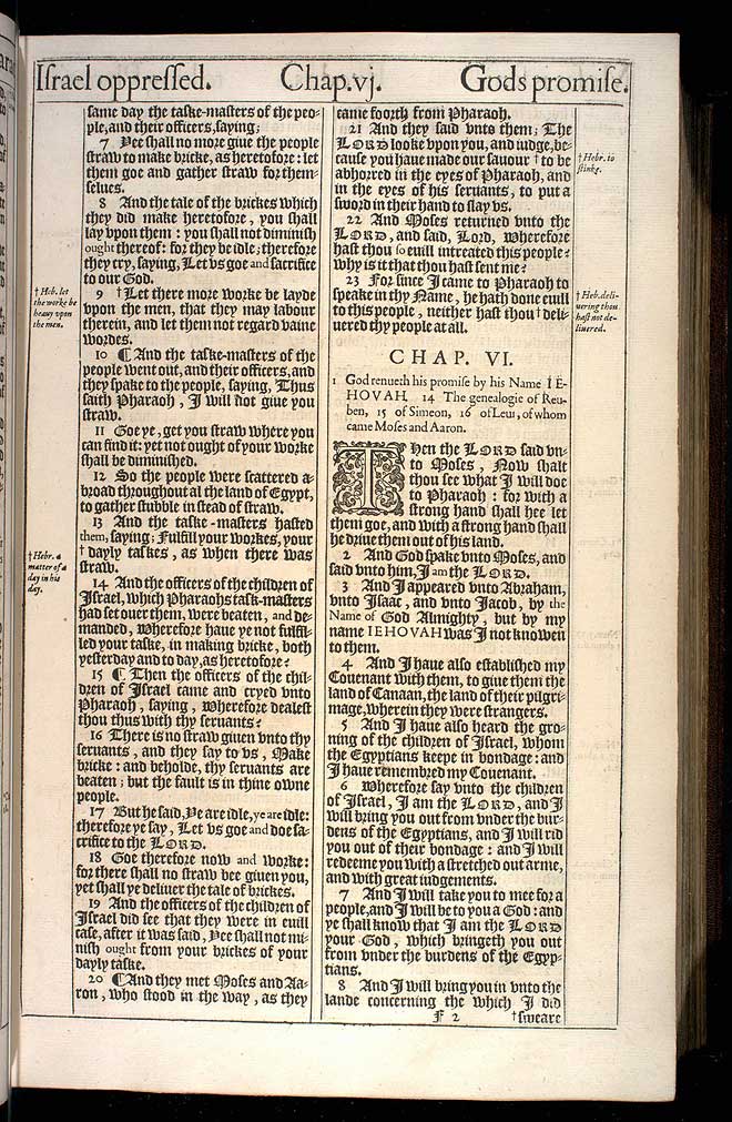 Exodus Chapter 5 Original 1611 Bible Scan