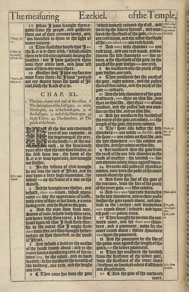 Ezekiel Chapter 39 Original 1611 Bible Scan