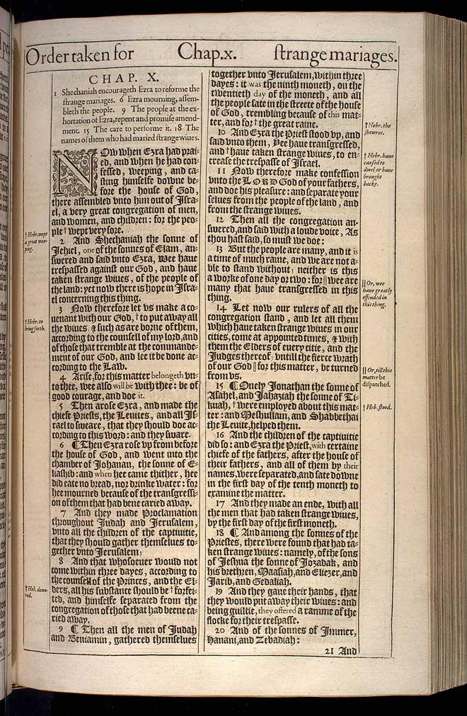 Ezra Chapter 10 Original 1611 Bible Scan