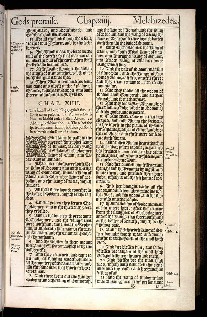 Genesis Chapter 14 Original 1611 Bible Scan