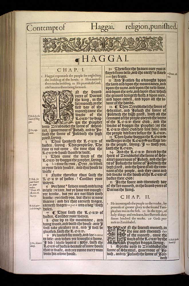 Haggai Chapter 1 Original 1611 Bible Scan
