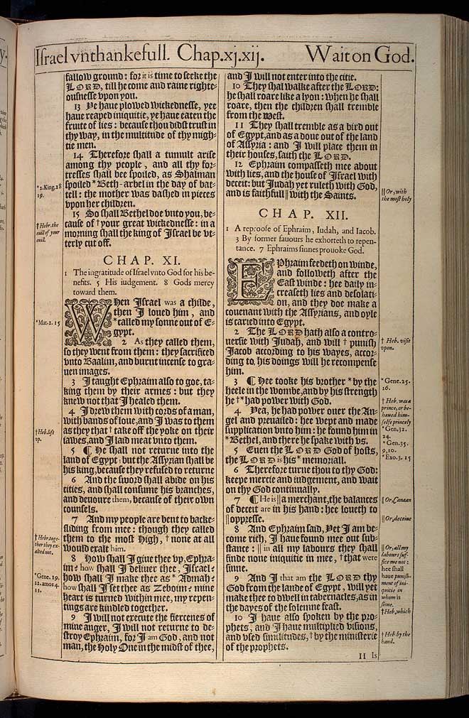 Hosea Chapter 10 Original 1611 Bible Scan