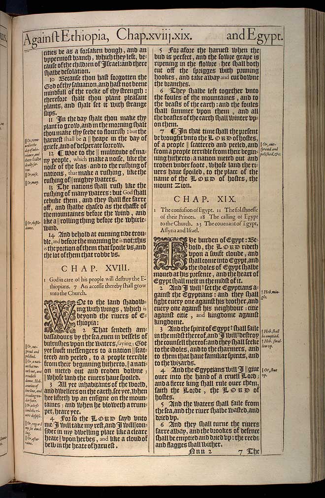 Isaiah Chapter 17 Original 1611 Bible Scan
