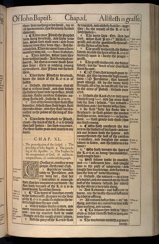 Isaiah Chapter 40 Original 1611 Bible Scan