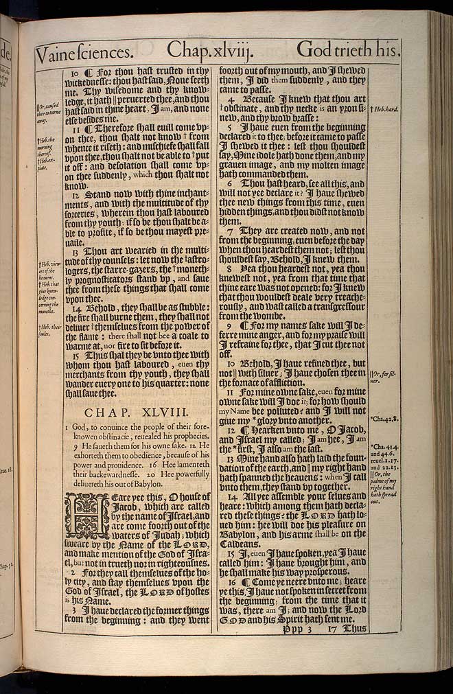 Isaiah Chapter 47 Original 1611 Bible Scan