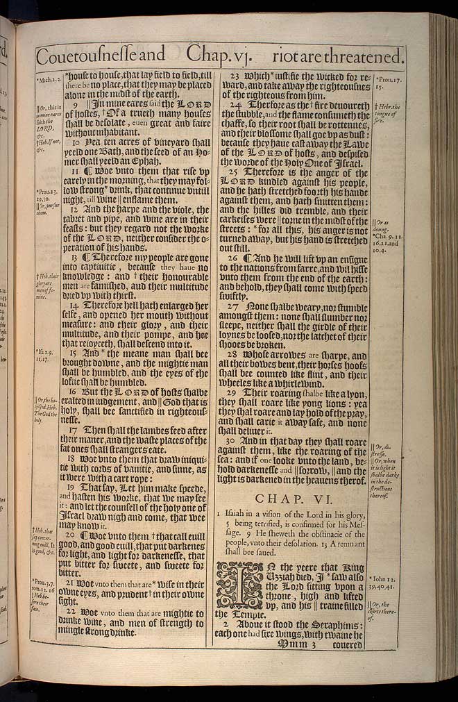 Isaiah Chapter 5 Original 1611 Bible Scan