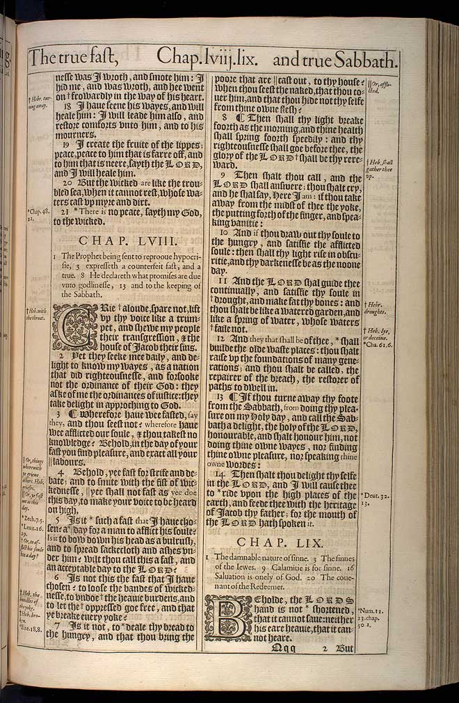 Isaiah Chapter 57 Original 1611 Bible Scan