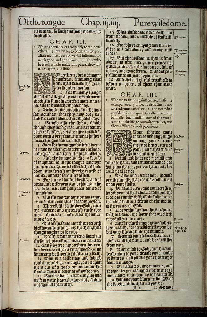 James Chapter 3 Original 1611 Bible Scan