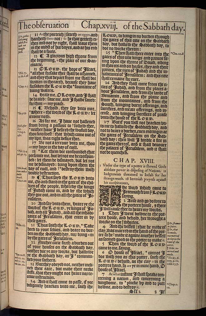Jeremiah Chapter 17 Original 1611 Bible Scan